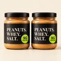 Peanut Whey 2-Jar Box - two jars of peanut spread