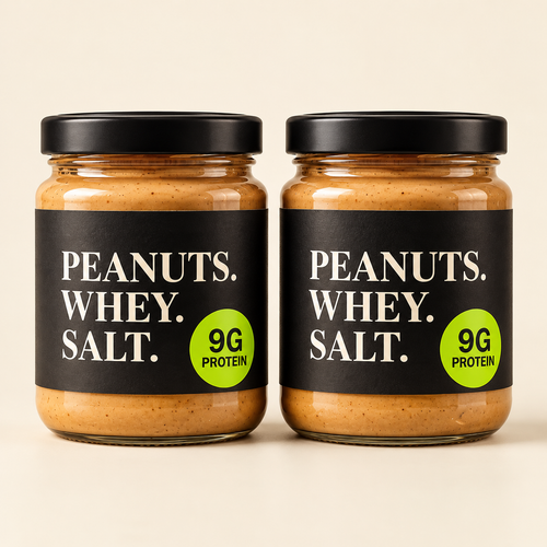 Peanut Whey 2-Jar Box - two jars of peanut spread